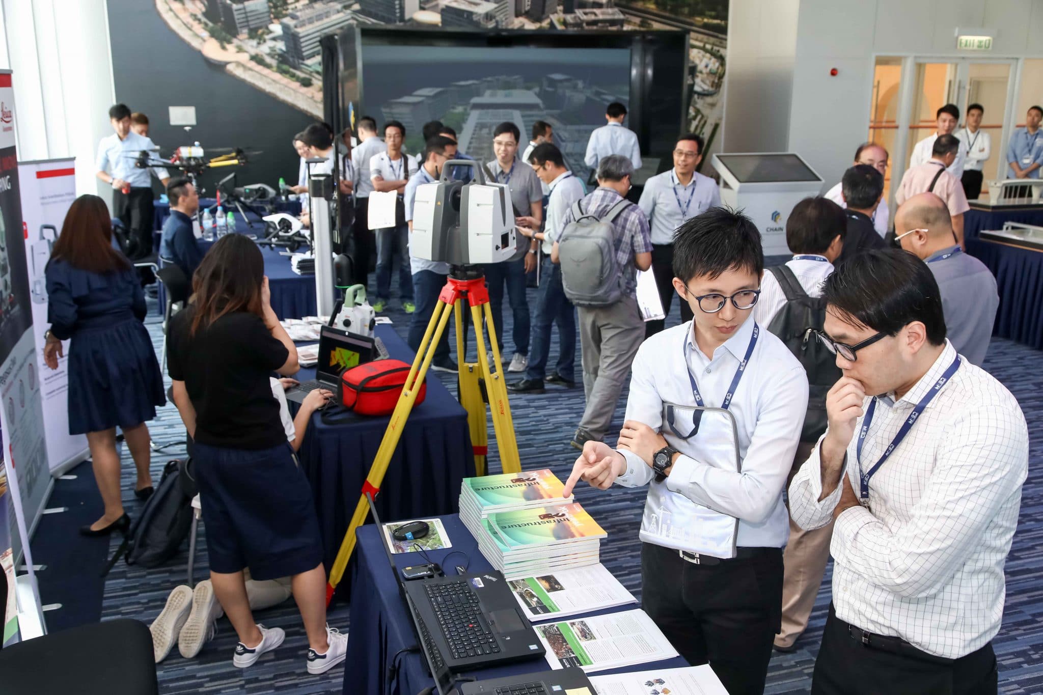 Sponsors displayed their latest technologies in the pre-function hall.