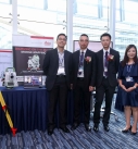 HKICBIM Committee Members Frankie (second from left), Sr. Li Ho Fai Clayton (centre), Ms. Annie Wong (second from right) and colleagues from Leica Geosystems.