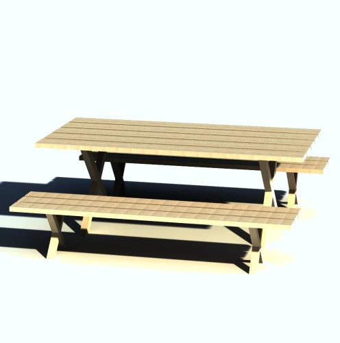 Picnic Table And Bench